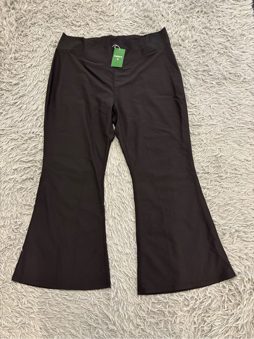NEW Halara Women’s Black 4XL High Waist Flared Pants Stretch Yoga Pilates Lounge